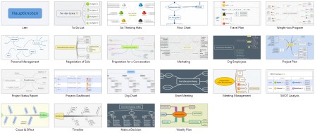 Screenshot-Xmind-Formatvorlagen